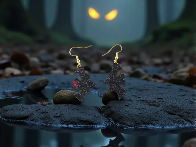Mickey and Minnie bat earrings
