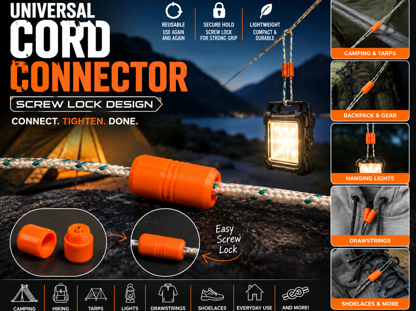 Universal Cord Screw Lock - 1