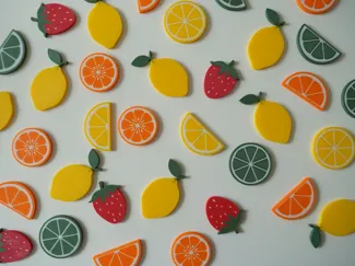 fruity fridge magnets