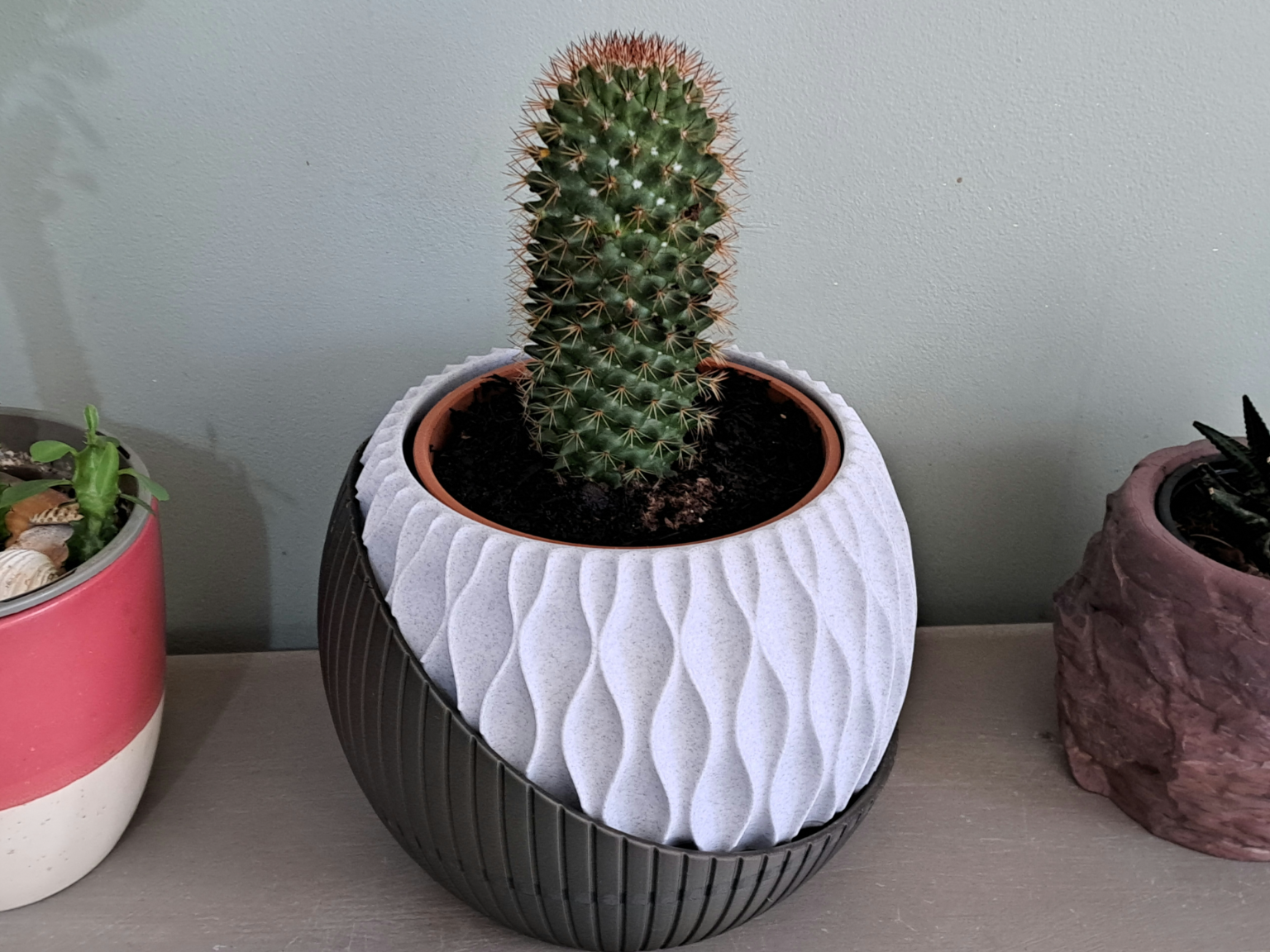 Plant Pot with Hidden Compartment