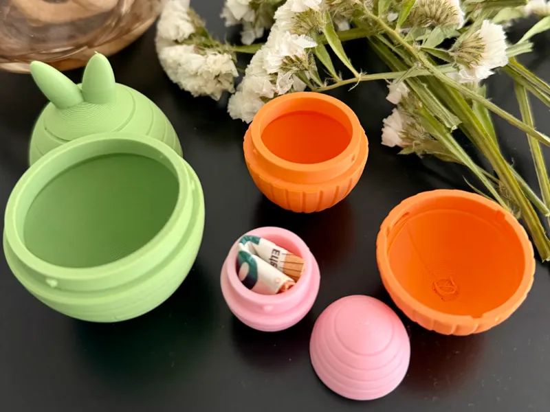Ostern Osterhase Ostereier Matroschka set 3 Muster