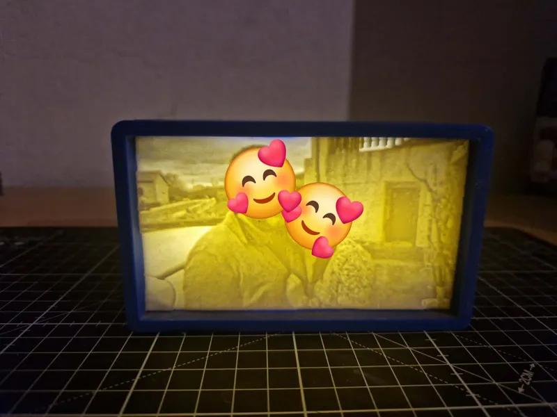 LED Lithophane Light Box Stand