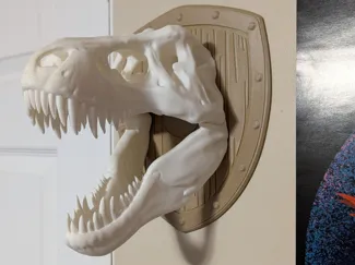 Mounted Trex Head Trophy