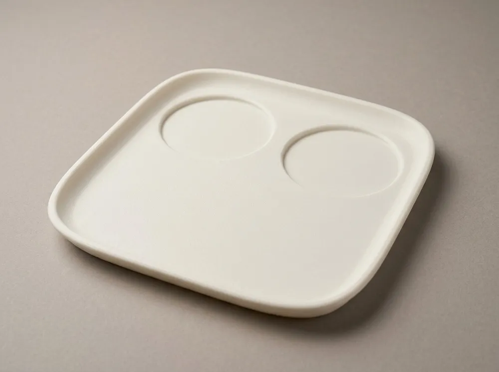 Minimal Bed Tray with 2 Cup Holders — No Supports - Free 3D Print Model ...