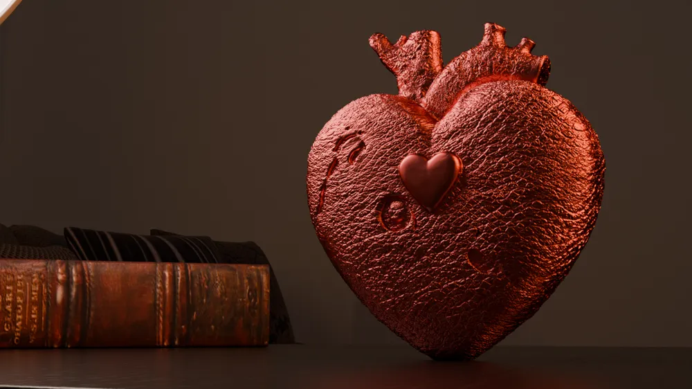 The Veteran Heart Sculpture by theStonefox MakerWorld: Download Free 3D ...