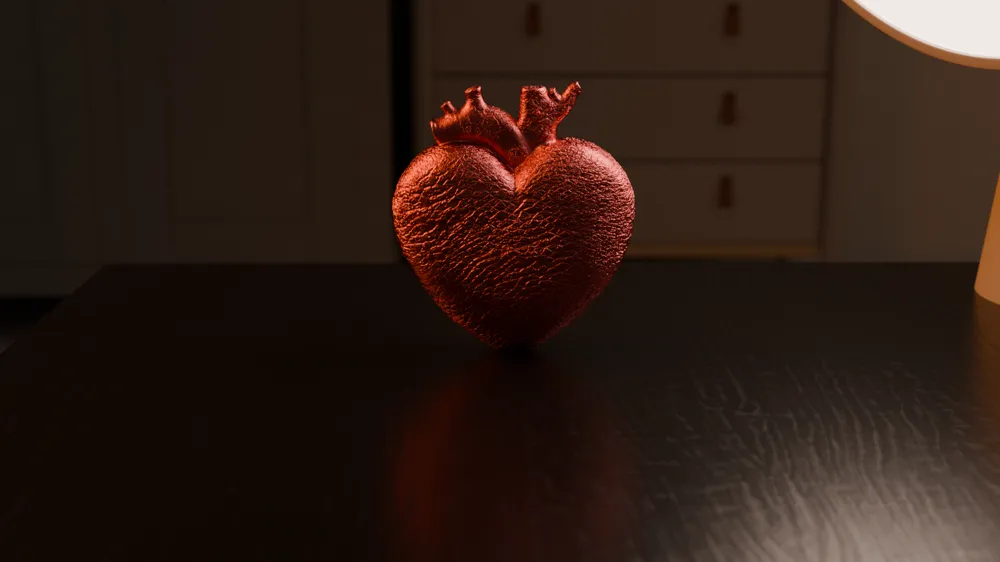 The Veteran Heart Sculpture by theStonefox MakerWorld: Download Free 3D ...