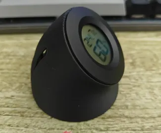 简洁好看的桌面温湿度计外壳，拓竹商城的圆形温度计