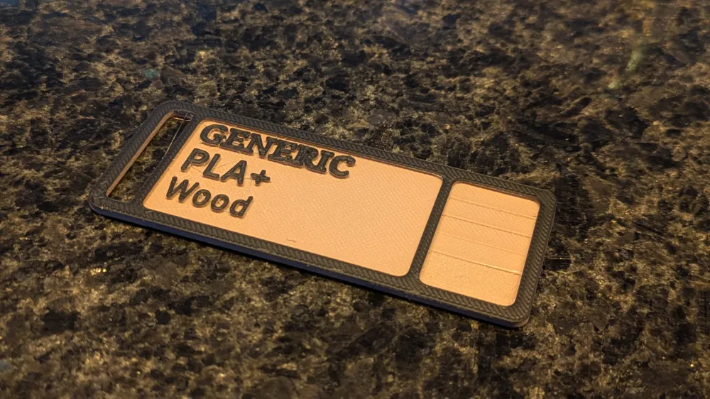Pla Sample Card PLA Filament Sample Cards multiple brands - Free 3D Print Model ...