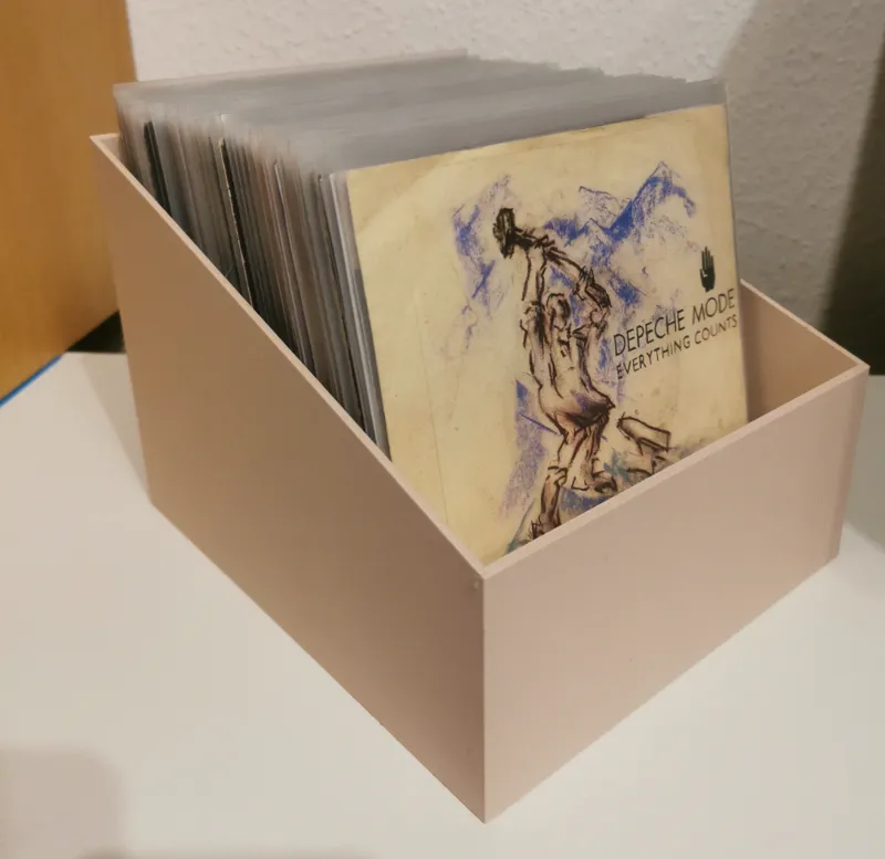 Box für Vinyl Singles 7" Schallplatten