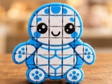 Malha Flexivel Tartaruga Kawaii 3D model