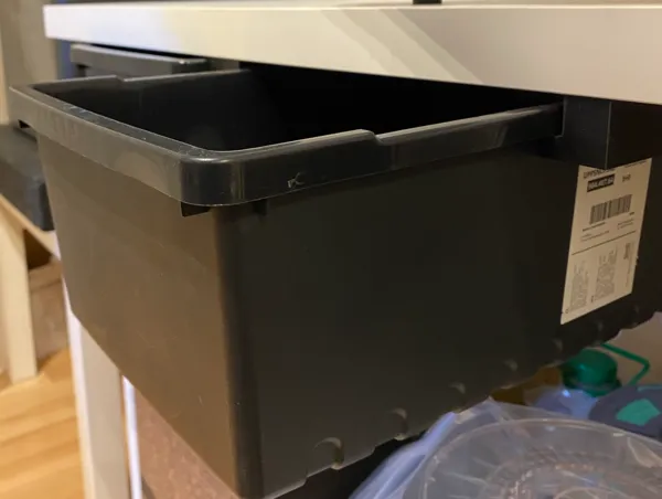 Rails pour bac de rangement IKEA UPPNOFSAD