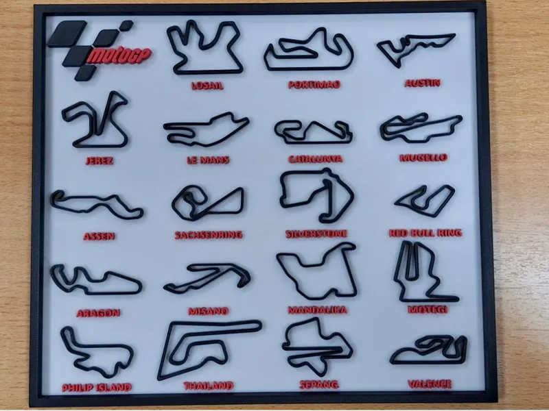 Cadre MotoGP - Circuits de légende en 3D