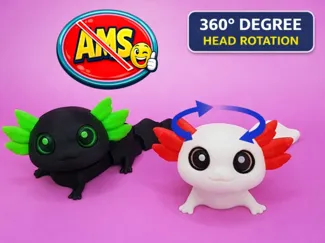 NO AMS flexi Axolotl 360 degrees head rotation