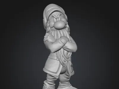 Grumpy - the Seven Dwarfs - 10cm Print