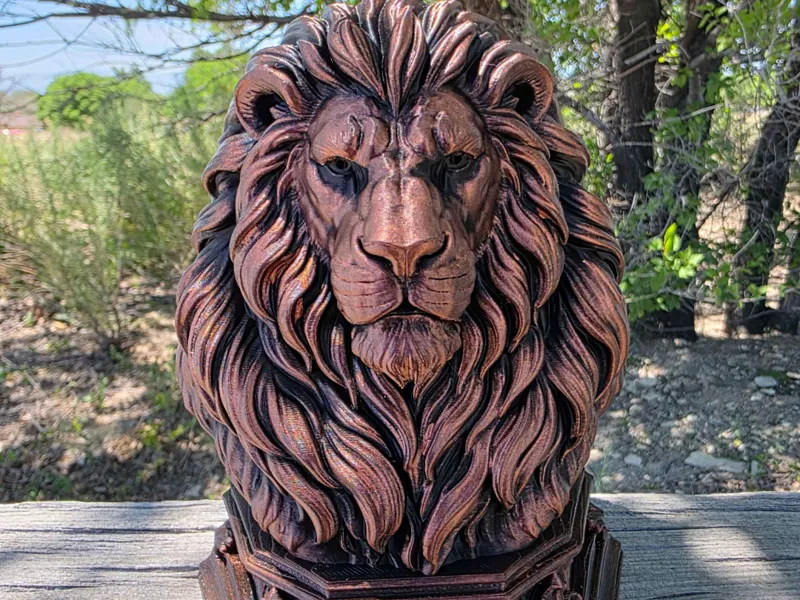 Majestic Lion King | Premium Bronze Bust Statue