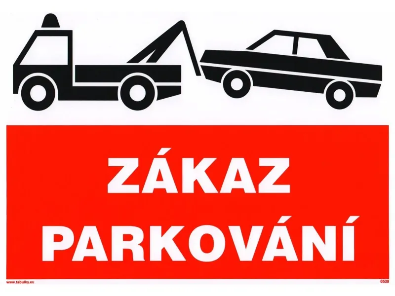 Zakaz parkovaní ceduleka
