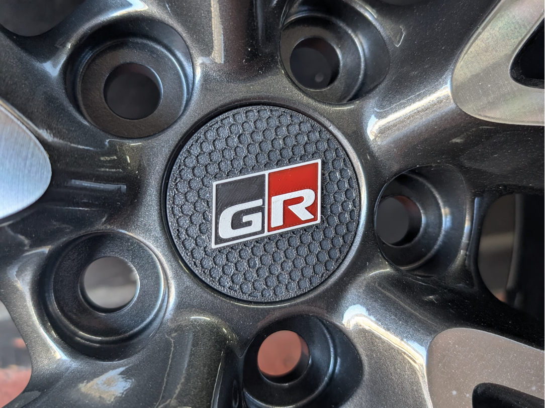 Toyota GR Center Caps – 62 mm Compatible