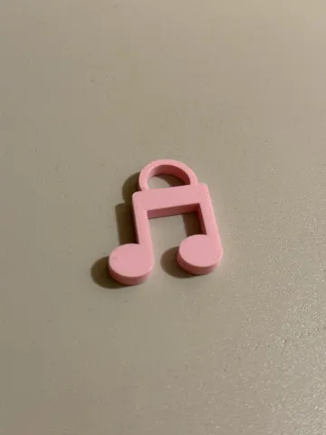 Music Note Keychain | Earring | Pendant view 2