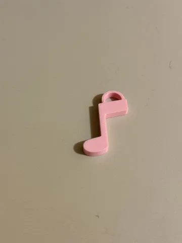 Music Note Keychain | Earring | Pendant view 3