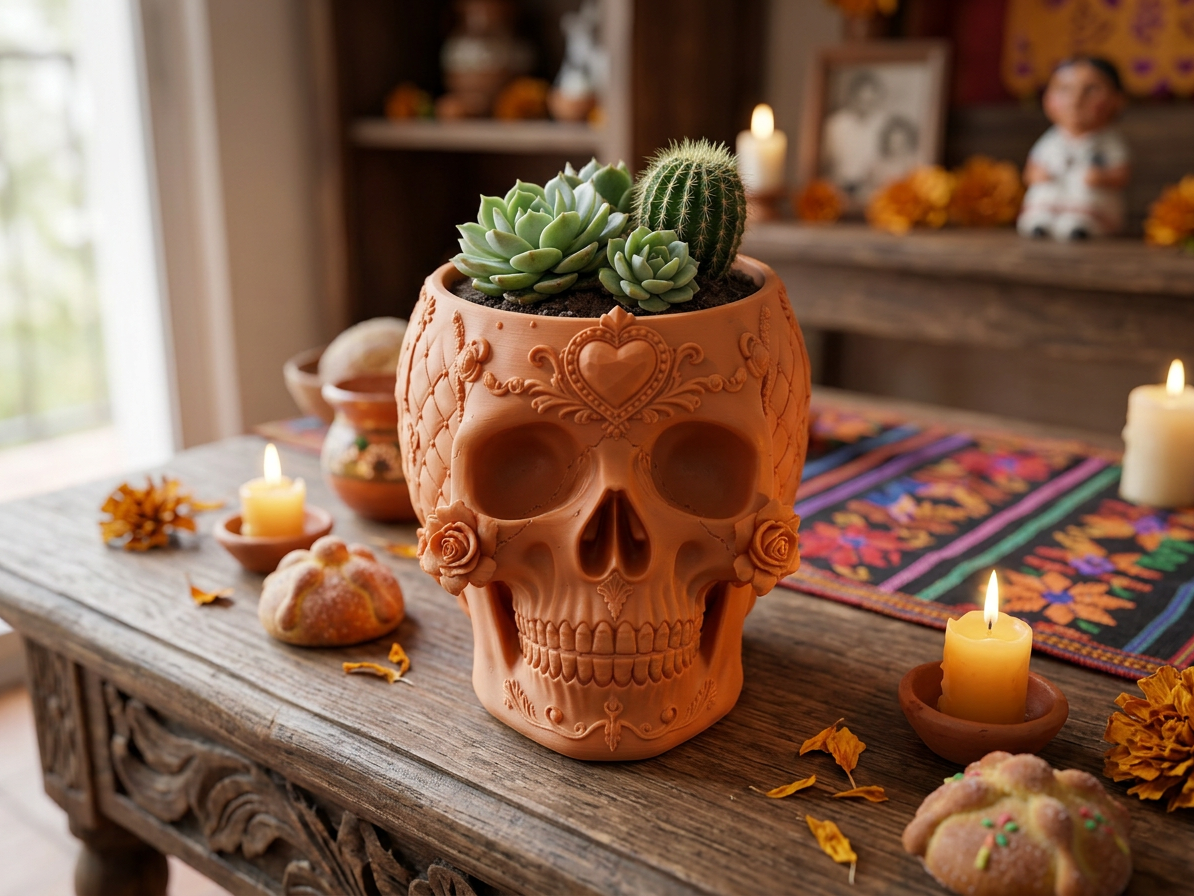 Skull - Planter - Pen pot