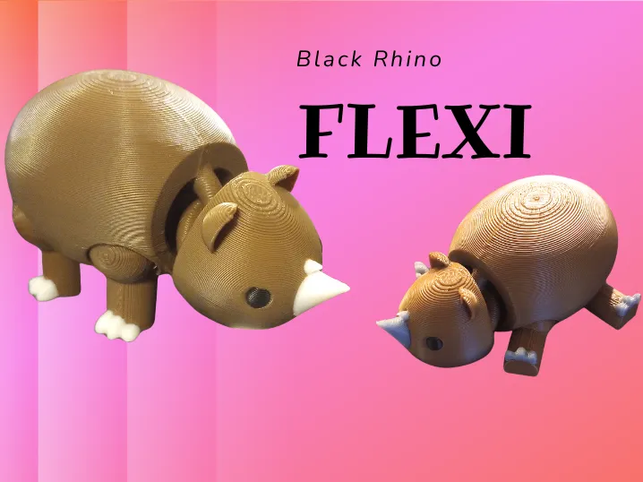 SAVE BLACK RHINOS - Flexi Rhino, BONBON Compatible