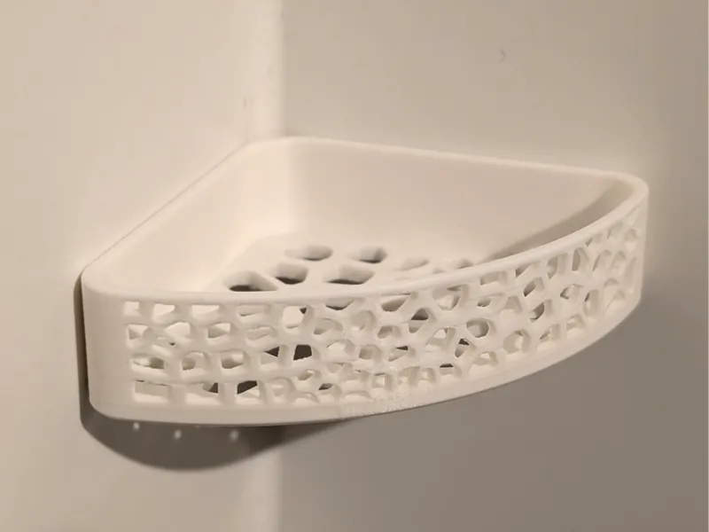 Corner Voronoi Shower Shelf