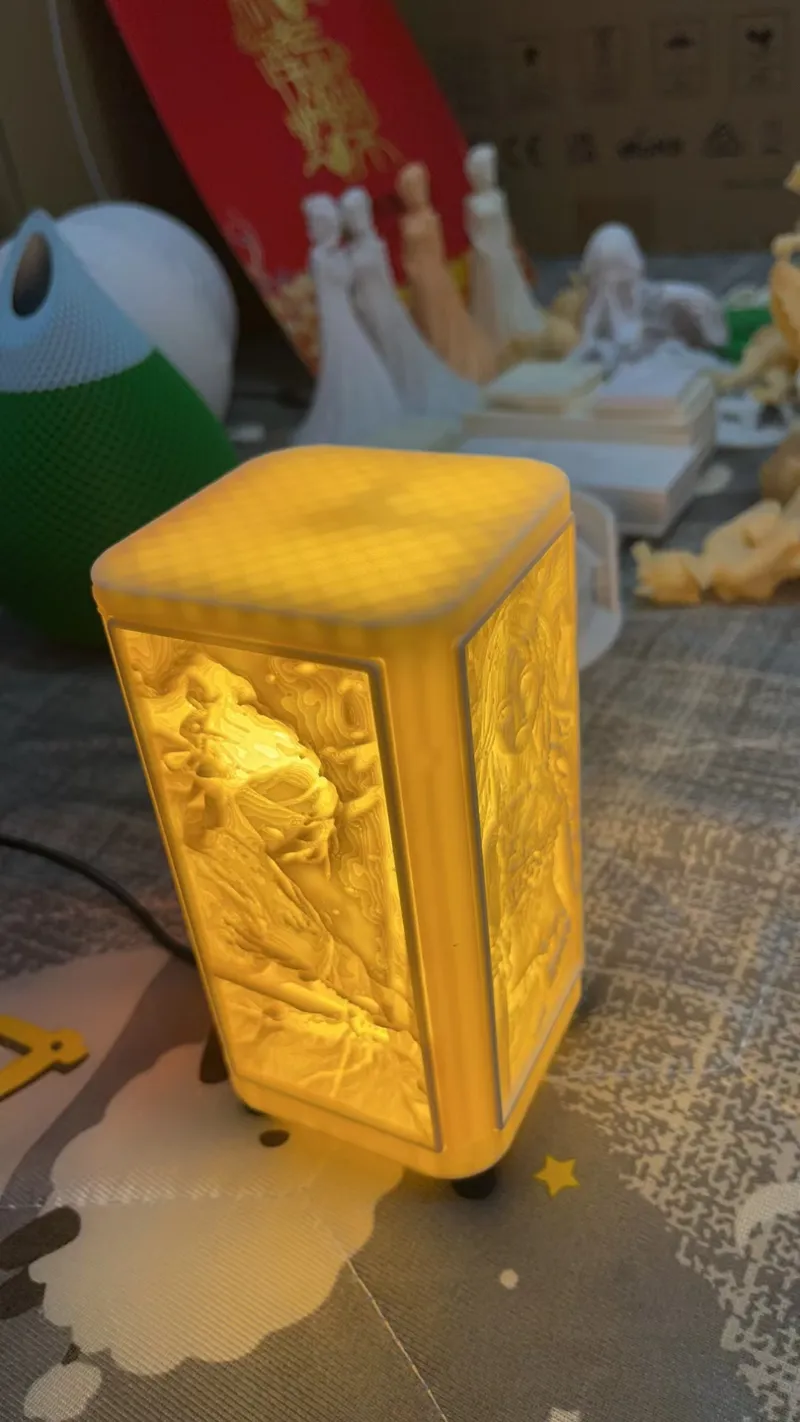 方形夜灯框架可更换背光板