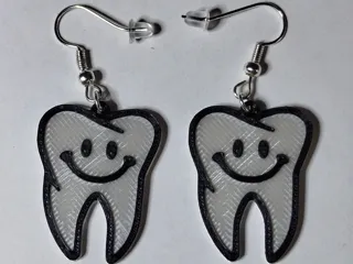 Earrings Tooth / Zahn Ohrringe