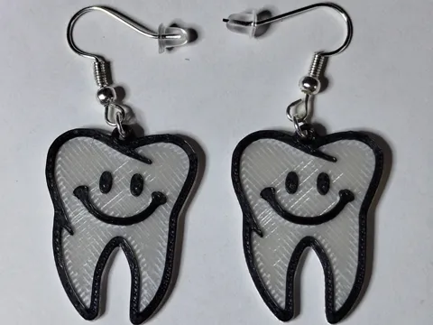 Earrings Tooth / Zahn Ohrringe