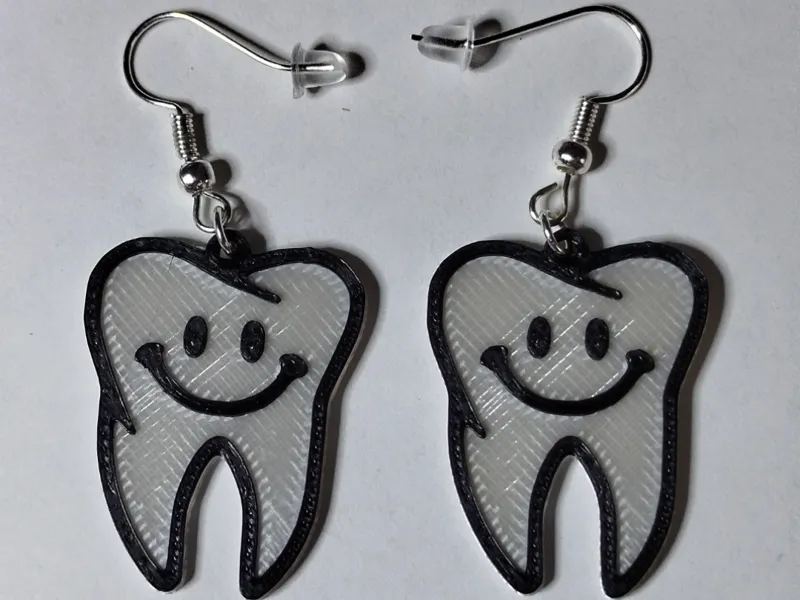 Earrings Tooth / Zahn Ohrringe