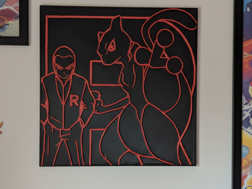 Team Rockets Mewtwo Destined Rivals Wall Art
