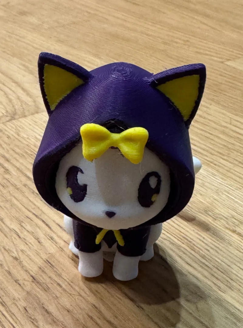 Cute Purple Kitty