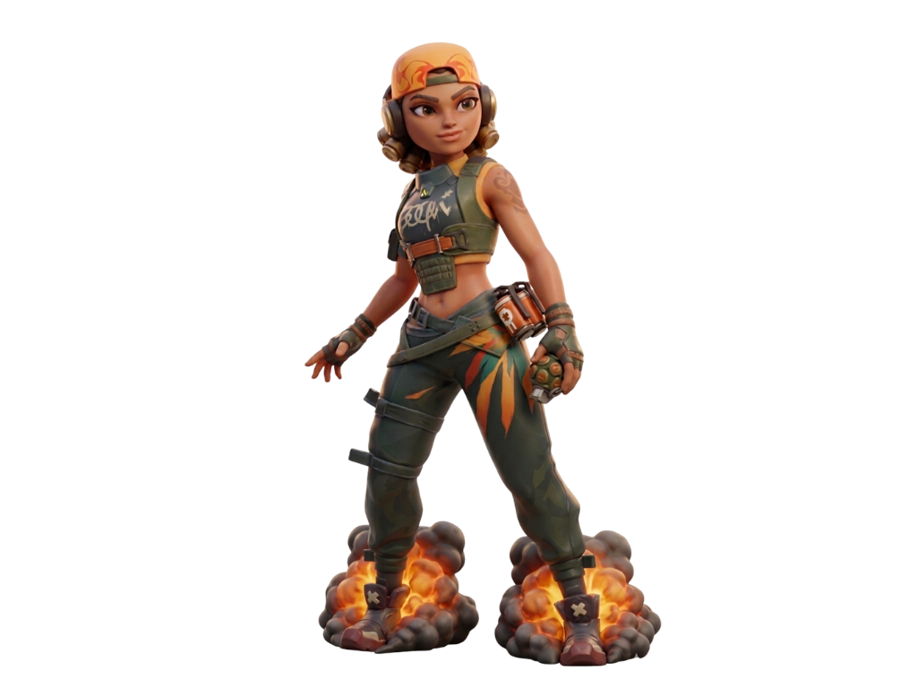 Raze - Stylized Miniature (Single Color)