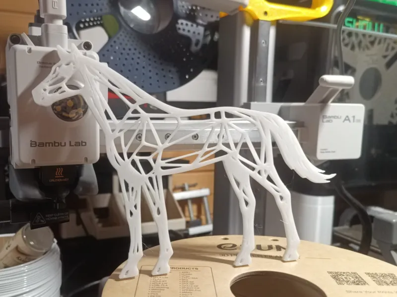 Geometric lines horse