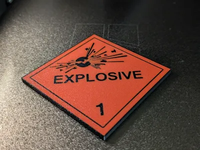 Explosive Symbol Coaster