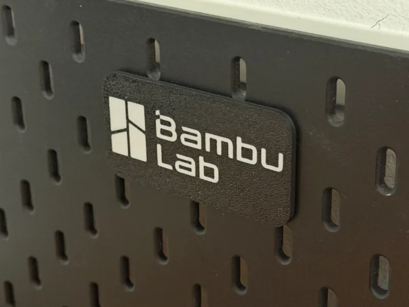 Bambu Lab Logo -Sign, Wall Deco for Skadis