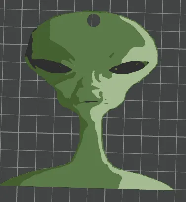 Alien meme key chain by 3dPrintStiven - MakerWorld
