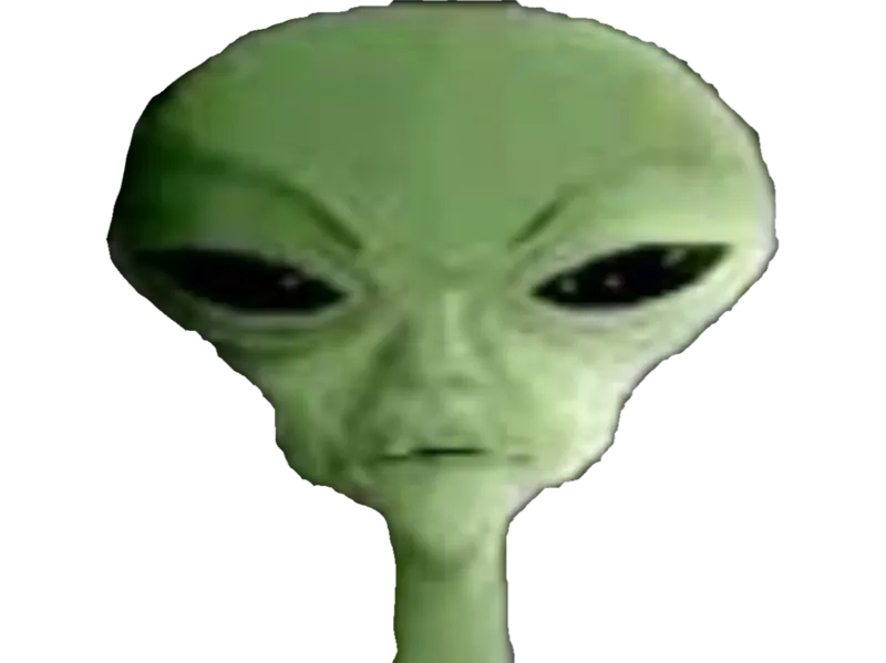Alien meme key chain