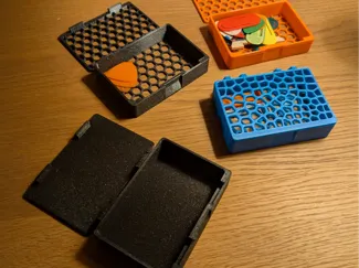 Box with different patterns