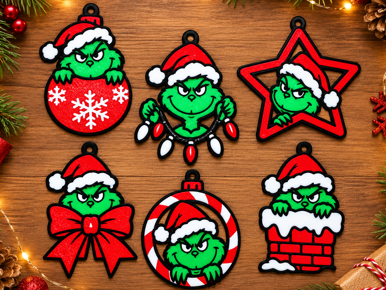 Grinch Christmas Ornaments - 1