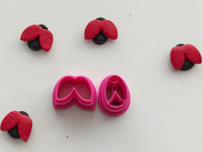 Lady bug clay cutter