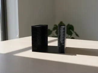Horizontal LP record rack