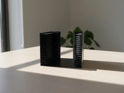 Horizontal LP record rack