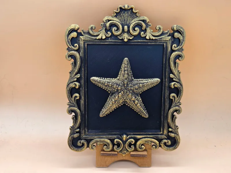 Ornamental Starfish Frame – 3D Printed Wall Art