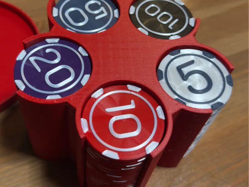 Poker chips set with organiser No AMS
