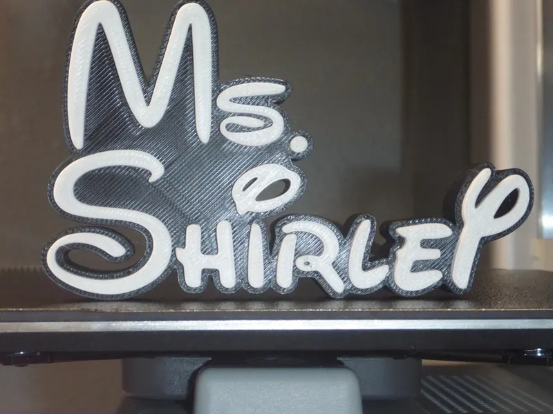 Teacher Name Plate (Ms Shirley)