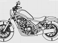 Moto Honda Rebel décorative — photo 1