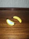 Banana peel fridge magnet