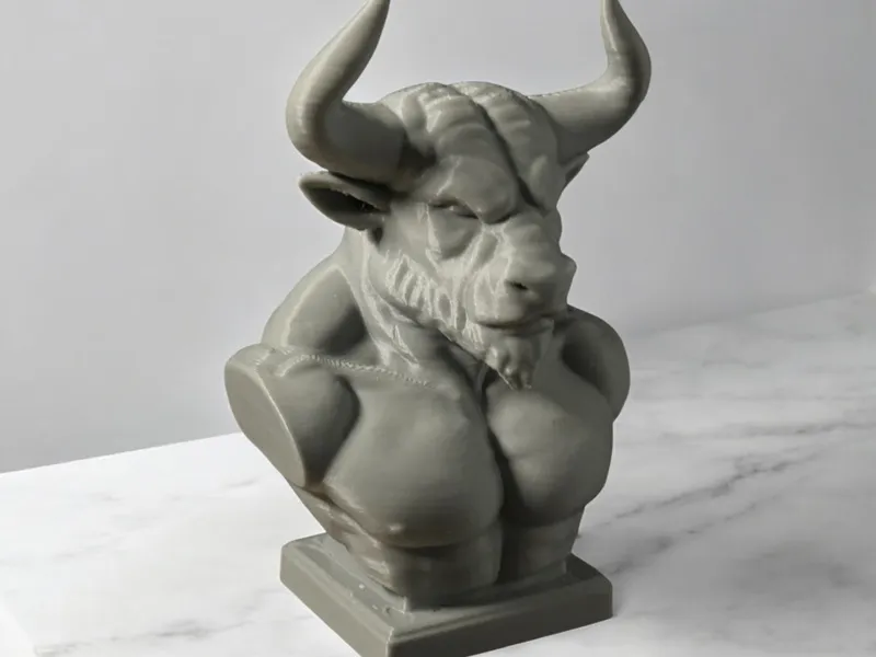 Minotaur Bust – 3D Printable Sculpture  Minotaurus