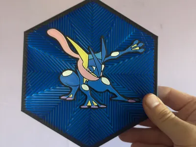 #658 Greninja Hex Wall Art